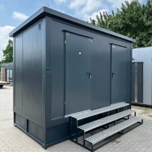 Módulo Sanitario Portátil Completo – 2 WC, 2 Duchas y Equipamiento Eléctrico