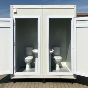 Módulo Sanitario Doble – Unidad Higiénica Portátil con Instalación Completa