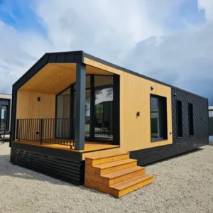 Casa Móvil Premium AU RODRI Black XL – 57m² con Terraza Integrada